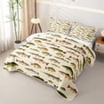 thumbnail image 3 of Manfei Hippie Freshwater Fish Twin Quilt Set, Wildlife Twin Coverlet Set, Cream, 2pcs, 1 Bedspread and 1 Pillowcase, 3 of 7