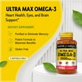 thumbnail image 3 of Mason Natural Ultra Max Omega 3 1200 mg, Supports Eyes, Brain, and Heart Health, 60 Softgels, 3 of 5