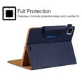 thumbnail image 4 of Dteck Smart Case for Apple iPad Air 4th Generation 10.9" (2020),Magnetic PU Leather Card Holder Wallet Folio iPad Pro 11" 2020/2018 Case Kickstand Automatic wake/sleep Cover,Darkblue, 4 of 5