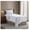 01 - White, variant on Split King Sheet Set - 1800 Ultra-Soft Microfiber Bed Sheets - Double Brushed - Deep Pockets - Easy Fit - 5 Piece Set - Bed Sheets & Pillowcases (Split King Size, )