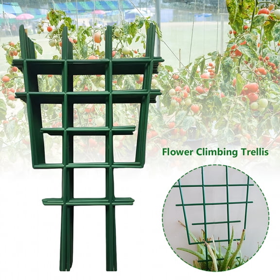 ACDANC Tomato Plant Support Cages 12 Inches Garden Cucumber Trellis,Flowers,Fruit,Rose Vine Climbing Plants（6 Pack）,Trellis for Climbing Plants Outdoor