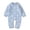 Light Blue, variant on Hwmodou Girls Jumpsuits Unisex Knit Cotton Baby Bunny Knit Sweater Romper Long Sleeve Bodysuit Clothes Fall Winter Holiday Jumpsuit,6-12M