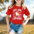 thumbnail image 2 of MUXiin Toddler Girls Easter Shirts Letter Graphic Printed Round Neck Preppy Short Sleeve T Shirt Top Casual Back To School Summer Tops Clothes for Boy Size Children's Shirts, 2 of 4