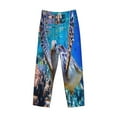 thumbnail image 4 of Bingfone Sea Turtle Swims Mens All Over Print Sleep Pajama Pants-Small, 4 of 9