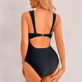 thumbnail image 4 of Traje de baño de una pieza con escote en V profundo y aberturas sexys para mujer, 4 of 5
