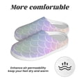 thumbnail image 6 of Lsque Fish Scale1 Pattern Womens Comfort Cotton on Scuff With Memory Foam and Anti-skid Sole Slipper-42/43, 6 of 7
