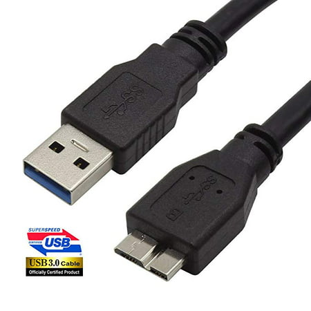 iMBAPrice 6-Feet Super Speed 5Gbps USB 3.0 A to Micro B Charger/Data/Sync Cable, Black (Best Usb A To B Cable For Audio)