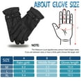 thumbnail image 6 of Leather Gloves for Men,Mens Winter Leather Driving Gloves Touchscreen for Gift, 6 of 10