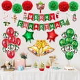 thumbnail image 1 of serony Christmas Decoration Balloons Banner Set Banners Sequin Balloons Bells Party Props Set, 1 of 8