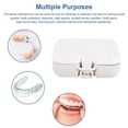 thumbnail image 1 of False Teeth Storage Box Denture Denture Storage Box Case Storage Box Case with Mirror and Clean Brush Dental Appliance Net Container, 1 of 8