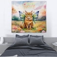 thumbnail image 3 of Welcome Spring Fairy Maine Coon in Flower Meadow Tapestry Cat Lover Kitten Owner Gifts Wall Hanging Backdrop Home Decor - 13002, 3 of 5