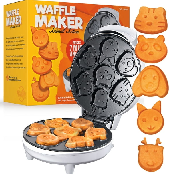 Animal Waffle Maker Kids Waffle Maker and Mini Pancake Maker with 7