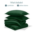 thumbnail image 5 of Bare Home Down Alternative Comforter Set - 3-Pieces - All Seasons - Oversized King, Forest Green, 5 of 6