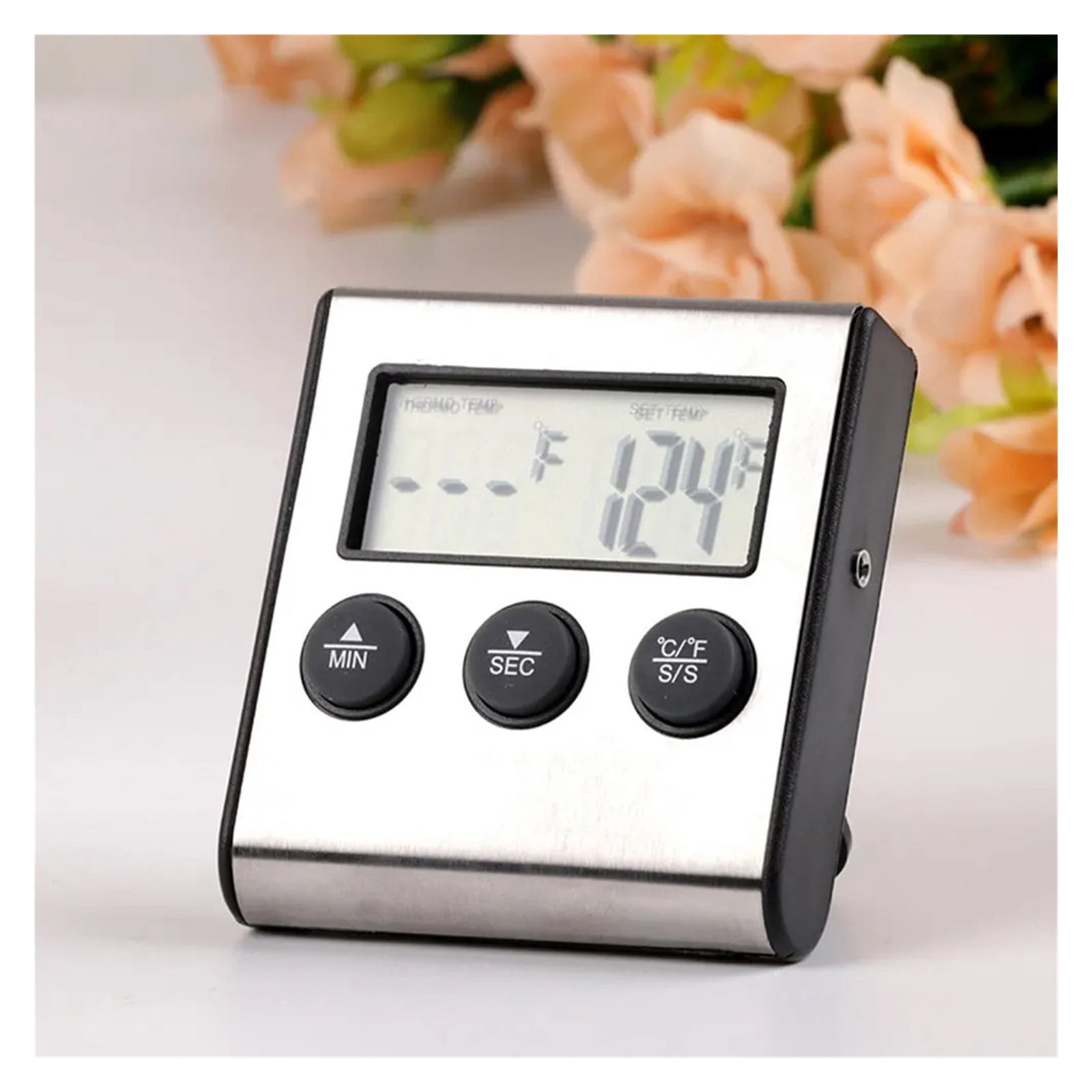 Digital Remote Wireless Food Kitchen Oven Thermometer Probe Oven Meat Timer  Temperature