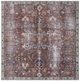 thumbnail image 2 of SAFAVIEH Tucson Julia Oriental Machine Washable Area Rug, Red/Beige, 8' x 8' Square, 2 of 14
