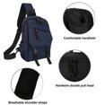 thumbnail image 3 of Bolso con correa, mochila para hombro en el pecho, mochila para computadora portátil, bolso cruzado, viajes al aire libre para hombres y mujeres, 3 of 5