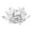 White, variant on Mightlink Sparkling Crystal Lotus Flower Hue Reflection Feng Shui Home Decor,Artificial Quartz Crystal Lotus Flower Figurine Wedding Party Decor Souvenir-80MM