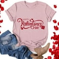 thumbnail image 4 of Baqcunre Valentine'S Day Shirts For Women Sweatshirt Womens Cute Trendy Shirt Casual Short Sleeve Pullover Tops(Hot Pink S-3XL),Womens Tops Graphic Tees For Women Shirts For Women Womens Tops, 4 of 4