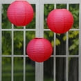 thumbnail image 3 of Round Paper Lanterns - Set of 5 (Red), 3 of 5