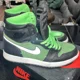 thumbnail image 2 of Size 10 - A i r-Jor-dan 1 Zoom High Zen Green, 2 of 6