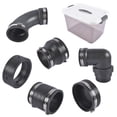 thumbnail image 3 of RV Camper Sewer Waste Plumbing Kit - Universal Connection Adapter System, 4" FIPT, 3.5" & 3" Inlets - Durable PVC Construction - SKU: 43809231, 3 of 14