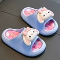 thumbnail image 5 of LIIPEE Girls Boys Slippers Summer Fashion Cartoon Open Toe Non- Soft Sole Flip Flops On Water Shoes Kids Breathable Outdoor Slipper,Blue,2.5-3 Years, 5 of 6
