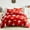 Santa, variant on PERFEMET 3Pcs Full Size Christmas Themed Comforter Set Santa Pattern Red Xmas Comforter with 2 Matching Pillowcases Cozy Holiday Bedding for Kids Teens