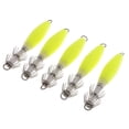 thumbnail image 1 of koolsoo 5pcs ing Leurres Calmar Jig Appâts pour la Capture, Manchon-, Calmar, Jaune, 1 of 7