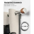thumbnail image 6 of nqOlkjepod Outdoor Curtains for Patio Waterproof, Happy Father's Day Outdoor Privacy Panels Grommet, Funny Bow Beard Watercolor Blackout Outside Curtains for Porch/Cabana/Pergola 54"x95", 2 Panels, 6 of 8