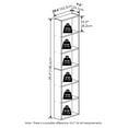thumbnail image 2 of Pemberly Row Free Standing 6-Tier Open Storage Bookcase in White, 2 of 6