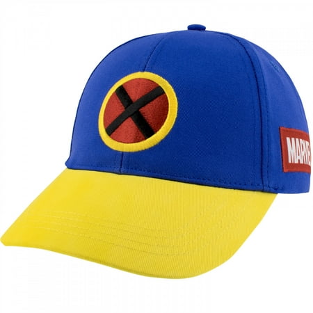 X-Men Logo Blue and Yellow Snapback Hat