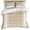 Brown, variant on Sage Green Bedding 3 Piece Duvet Cover Set California King, Farmhouse Sage Green White Striped Soft Microfiber Comforter Cover with Zipper Closure & Pillowcases, Wrinkle & FadeResistant Quilt Cover
