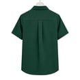 thumbnail image 3 of BUIGTTKLOP Button down Shirts for Women Short Sleeve Shirts Collared V Neck Summer Beach Tops 2026, 3 of 5