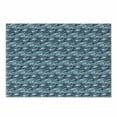 thumbnail image 1 of Palm Leaf Cutting Board, Watercolor Pattern with Various Leaves Tropical Nature Inspired, Decorative Tempered Glass Cutting and Serving Board, Small Size, Turquoise Navy Blue, by Ambesonne, 1 of 1