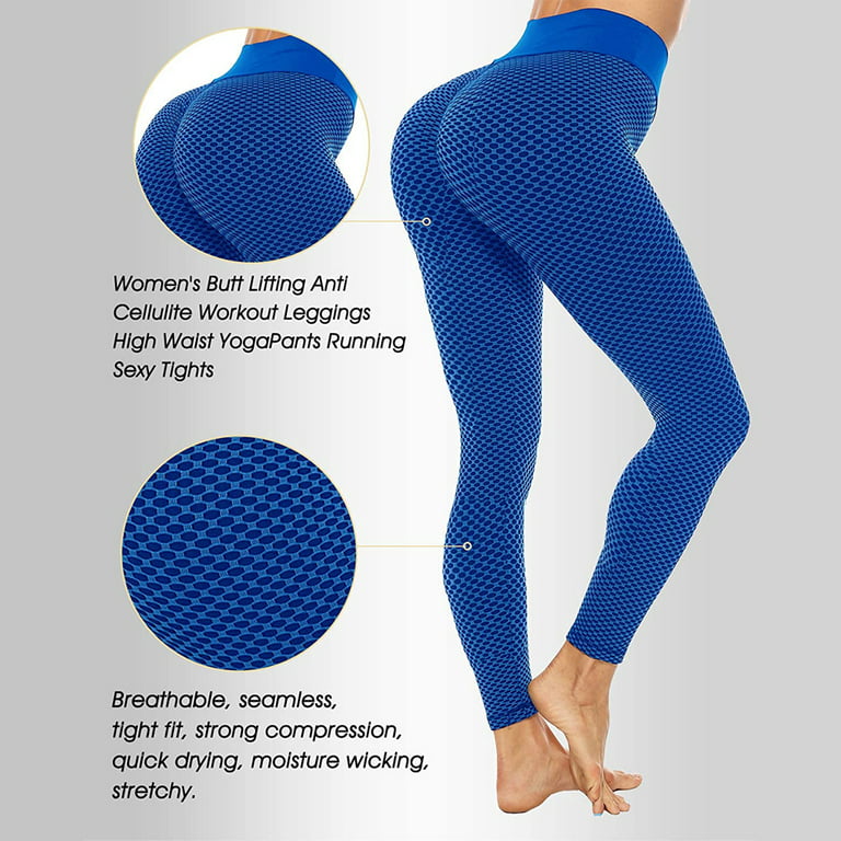 Women Tik Tok Leggings Anti-Cellulite High Waist Push Up Yoga Pants Gym  Fitness