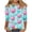 Light Blue, variant on Womens 3/4 Sleeve Tops Plus Size Valentines Day Tee Shirts Love Hearts Printed Crew Neck Tshirts Casual Loose Fit (2XL, Black 03)