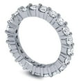 thumbnail image 2 of Pompeii 2ct Prong Diamond Eternity Ring 950 Platinum (G/H,I1), 2 of 3