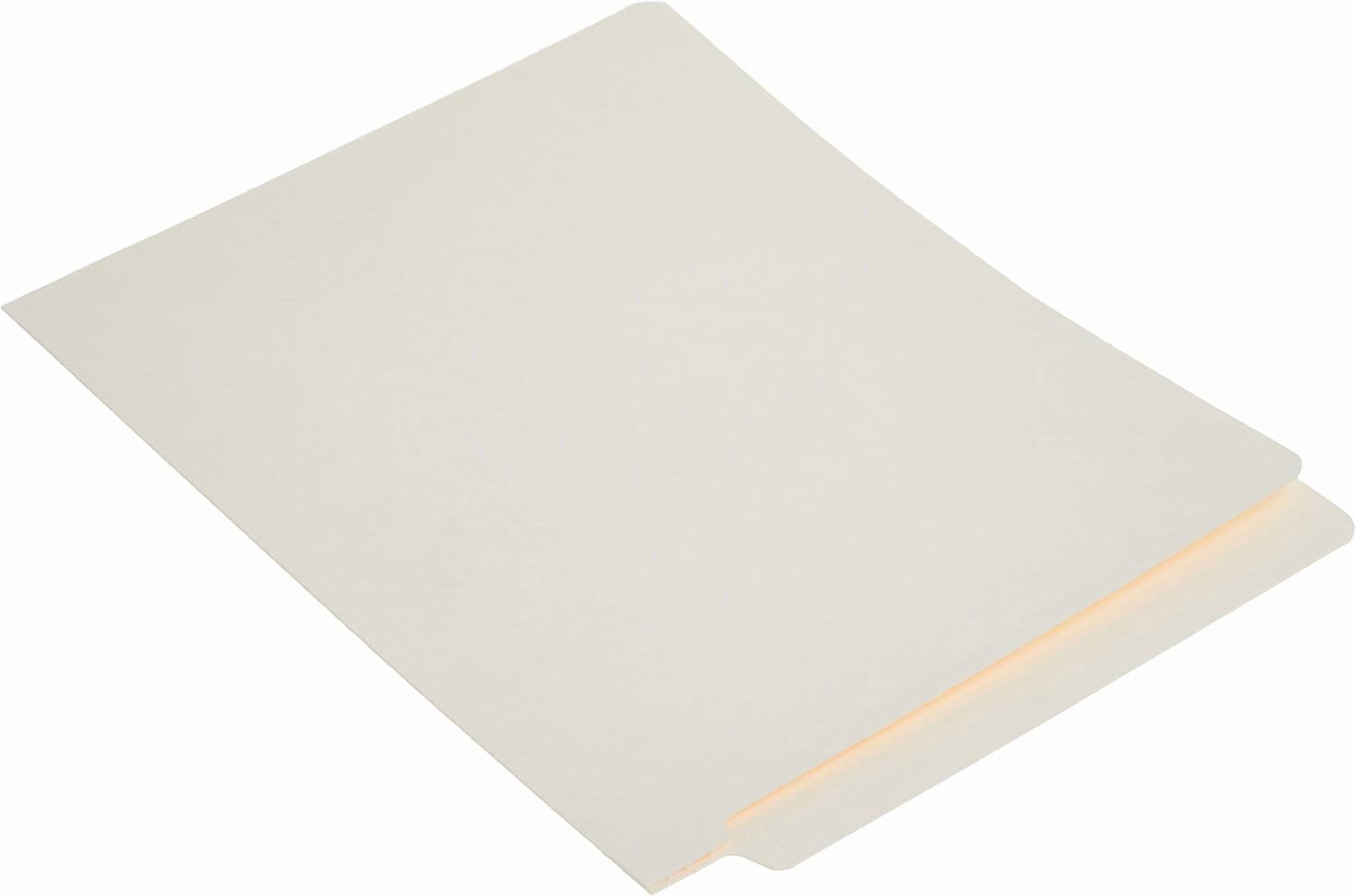 Smead Shelf-Master End Tab File Folders, 100 Count, Manila, Reinforced Straight-Cut Tabs, Letter Size (24110)