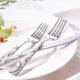 thumbnail image 4 of 40PCS Stainless Steel Silverware Set, Modern Mirror Polished Cutlery with Forks Spoons Knives for Kitchen Dining, 4 of 6
