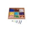 thumbnail image 1 of Juegos de matemáticas Counting Beads Checker Board Beads Adena Montessori, 1 of 6