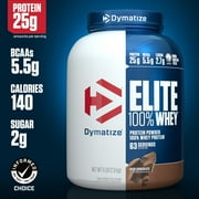 Dymatize Elite 100% Whey Protein, Rich Chocolate, 5 lbs