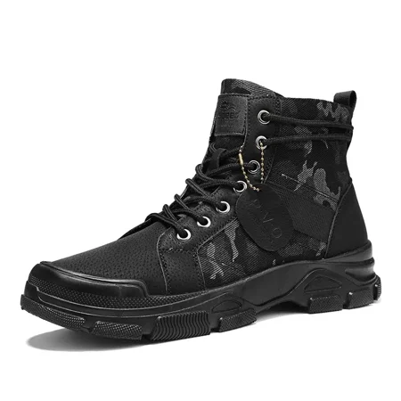 

Autumn Winter Men‘s Camouflage Vintage Lace-up Martin Boots