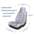 thumbnail image 5 of Yiaed Dark Blue Snowflakes Print Car Seat Covers,Universal Auto Seats Protector Fits for Car,SUV Sedan,Truck,Automotive Seat Covers & Accessories-1, 5 of 9