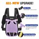 thumbnail image 5 of Pawaboo Mochila transportadora para mascotas, ajustable, frontal para mascotas, mochila transportadora para perros y gatos, bolsa de viaje, con las piernas afuera, fácil de ajustar para viajar, sender, 5 of 5