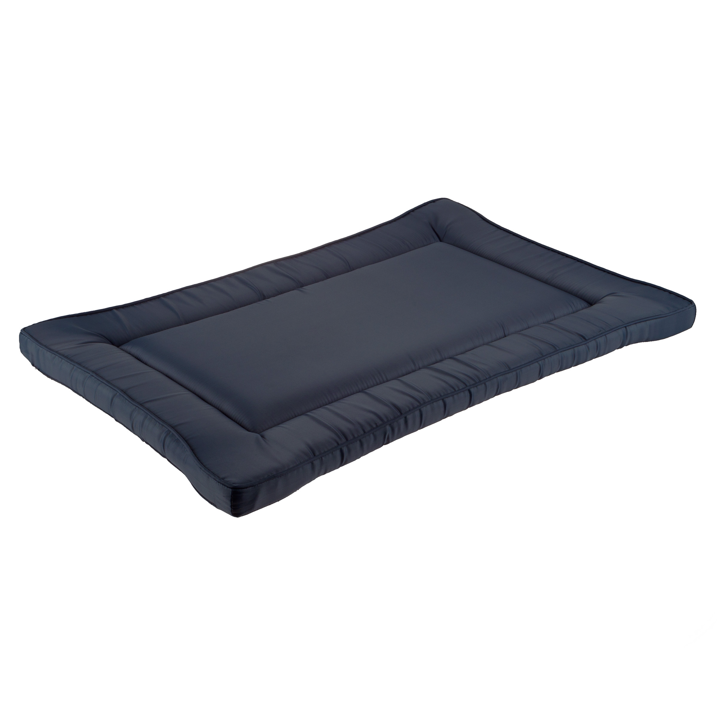 Waterproof Dog Bed - 28x18 Pet Bed with Raised Edge - Easy-To-Clean Multi-Purpose Crate Mat for Home and Car Travel by PETMAKER (Navy)