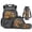 Yellow Excavator Print, variant on Pzuqiu Drinks Axolotl Boys Backpack Set 4 Piece 17 Inch Large Capacity School Bookbag with Insulated Lunch Bag Pencil Case Water Bottle Holder Schoolbag for 8-14 Year Old Elementary Middle School