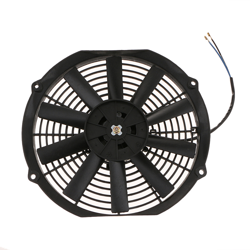 Black Car Motorcycle Electric Cooling Fan 80W 12V for Universal 12 inch