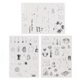 thumbnail image 4 of Sellos para manualidades, 3 hojas de sellos transparentes, sellos transparentes para bricolaje, sellos transparentes de calidad superior, 4 of 14