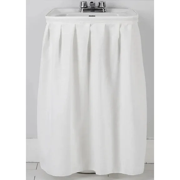 Better Home USA Self Stick White Sink Skirt