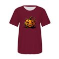 thumbnail image 4 of Tops for Women Trendy Drop‑Shoulder Striped 2D Short‑Sleeve Prints Lightweight Fashion Outfits Clothes XXL, 4 of 4